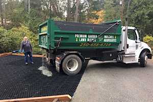 CORE Gravel system can handle the weight of a truck even when its empty