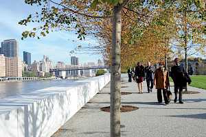 CANA Pave walkway foundation in FDR Four Freedom's Park, New York City.