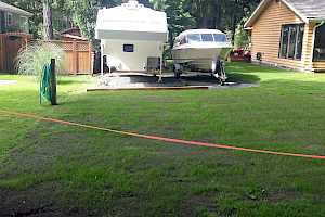 CORE Grass 55-45 grids used for parking pad