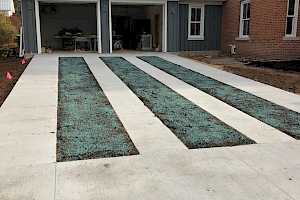 Grass driveway - Strips