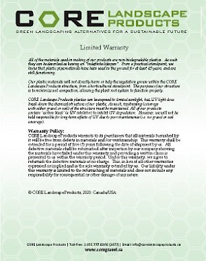 CORE Landscape Products - Limited Warranty